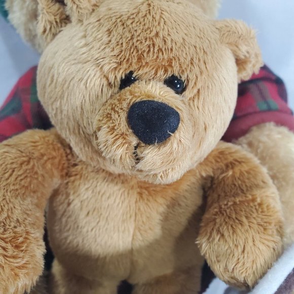 Night Before Christmas Storytime Bear animated Papa reads whole story to Son 10" - Picture 2 of 12